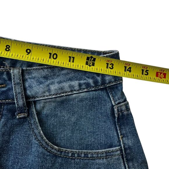 Shein Blue High Rise Ripped Jeans Ankle Jeans Women's Size XS | 33-23-2 - Picture 4 of 5